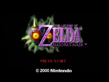 Legend of Zelda, The - Majora's Mask (Europe) (En,Fr,De,Es) (Rev 1) (Debug) screen shot title